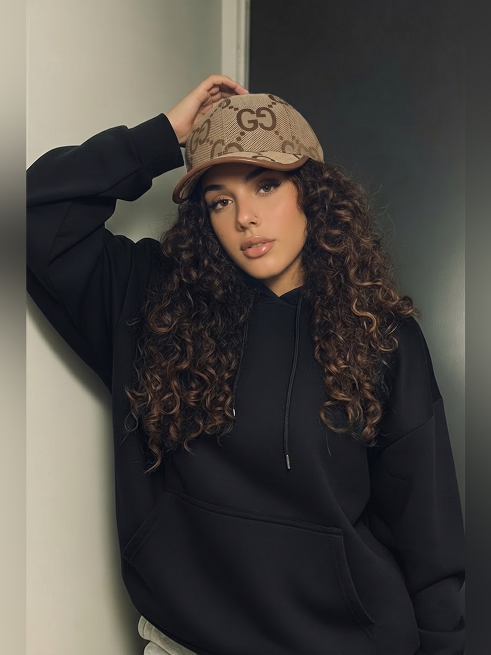 Gucci Brown GG Canvas Visor Cap